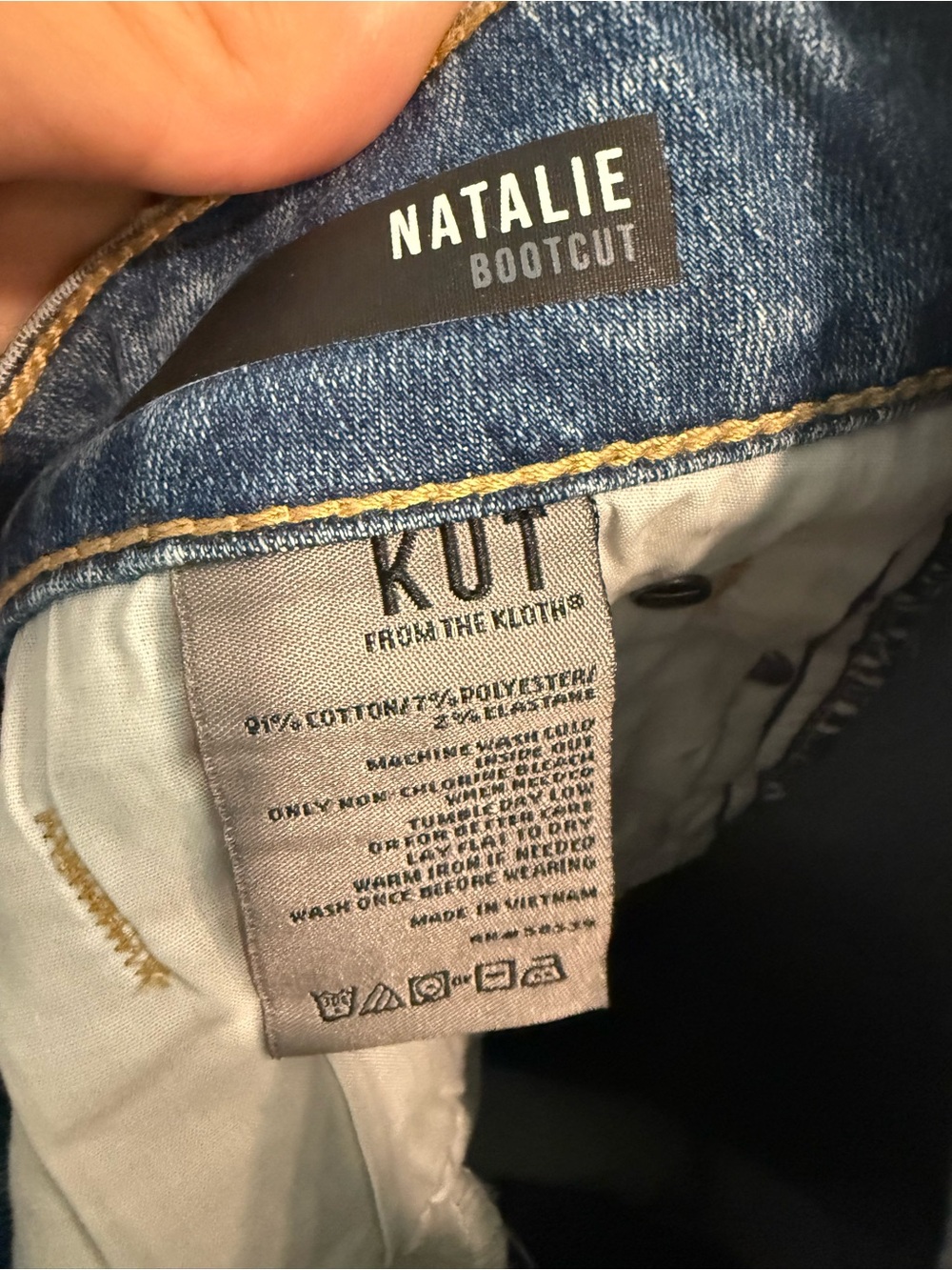 KUT From The Kloth Natalie Bootcut Jeans Size 8 Substantial Wash NWT - Picture 6 of 11